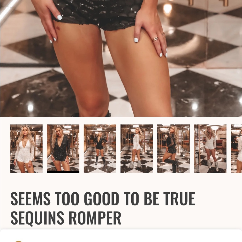 ISO TOO GOOD TO BE TRUE ROMPER